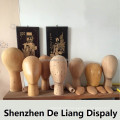 Display wooden head natural color